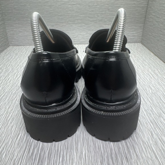 Chunky‎ Platform Loafers Black Preppy School Girl Style Women's Size 9 / 40 EU - Picture 4 of 12